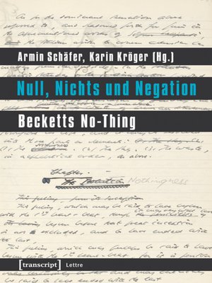 cover image of Null, Nichts und Negation